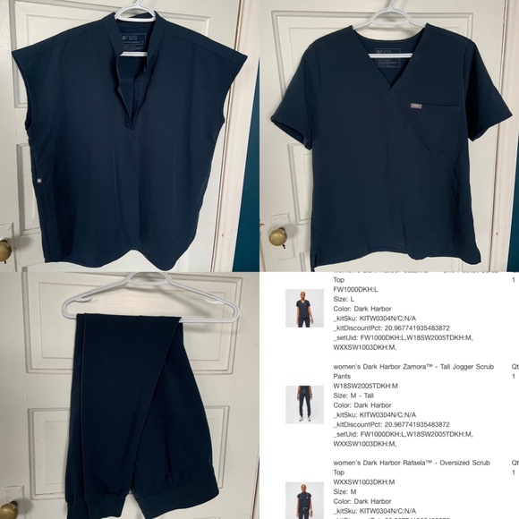 FIGS scrub set 3 pc Med and Large - Catarina Rafaela & Zamora - Picture 5 of 5